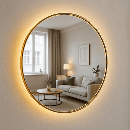 Lustro Okrągłe w Ramie LED SLIM - AD-INNOVATION