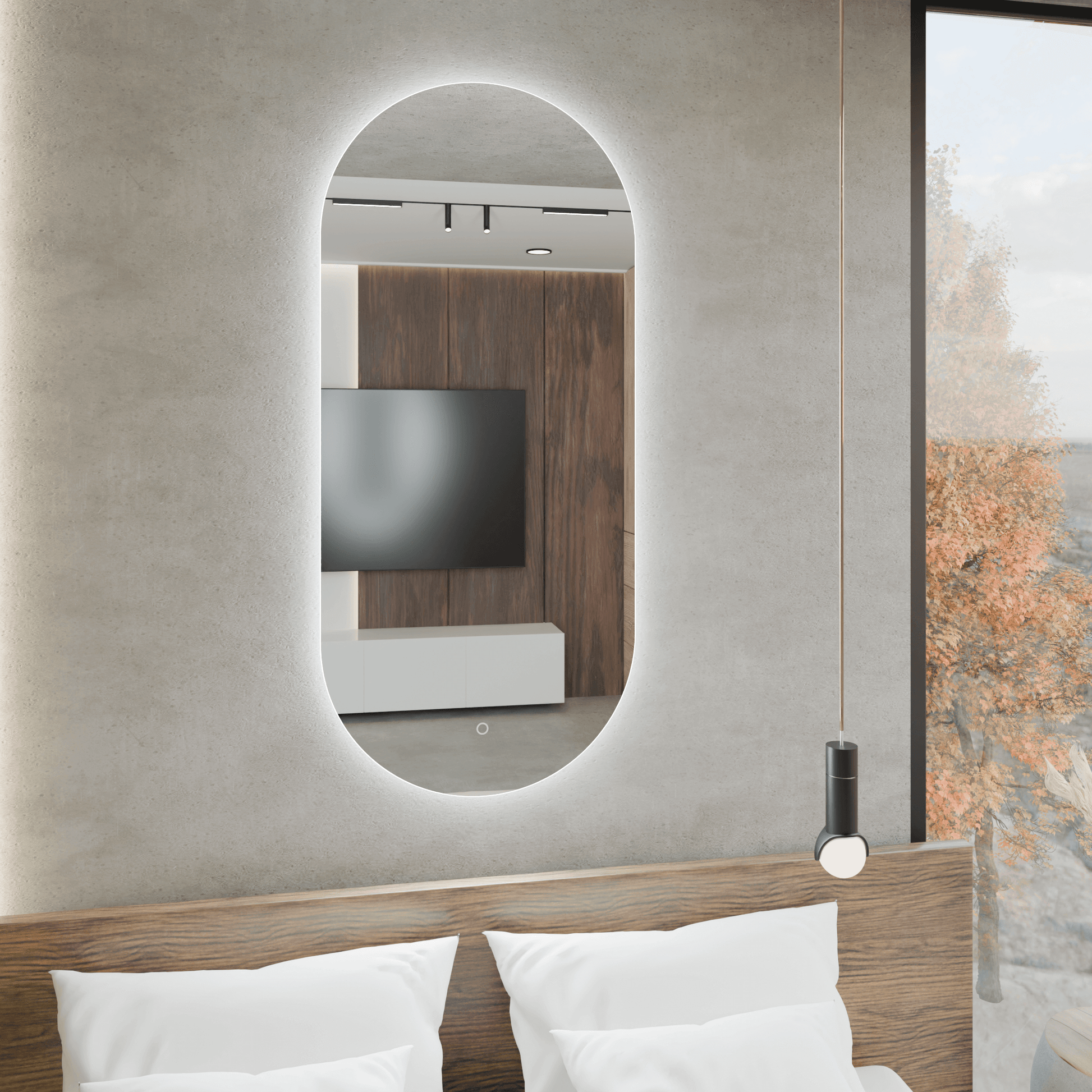 Lustro Podświetlane Owalne LED - AD-INNOVATION